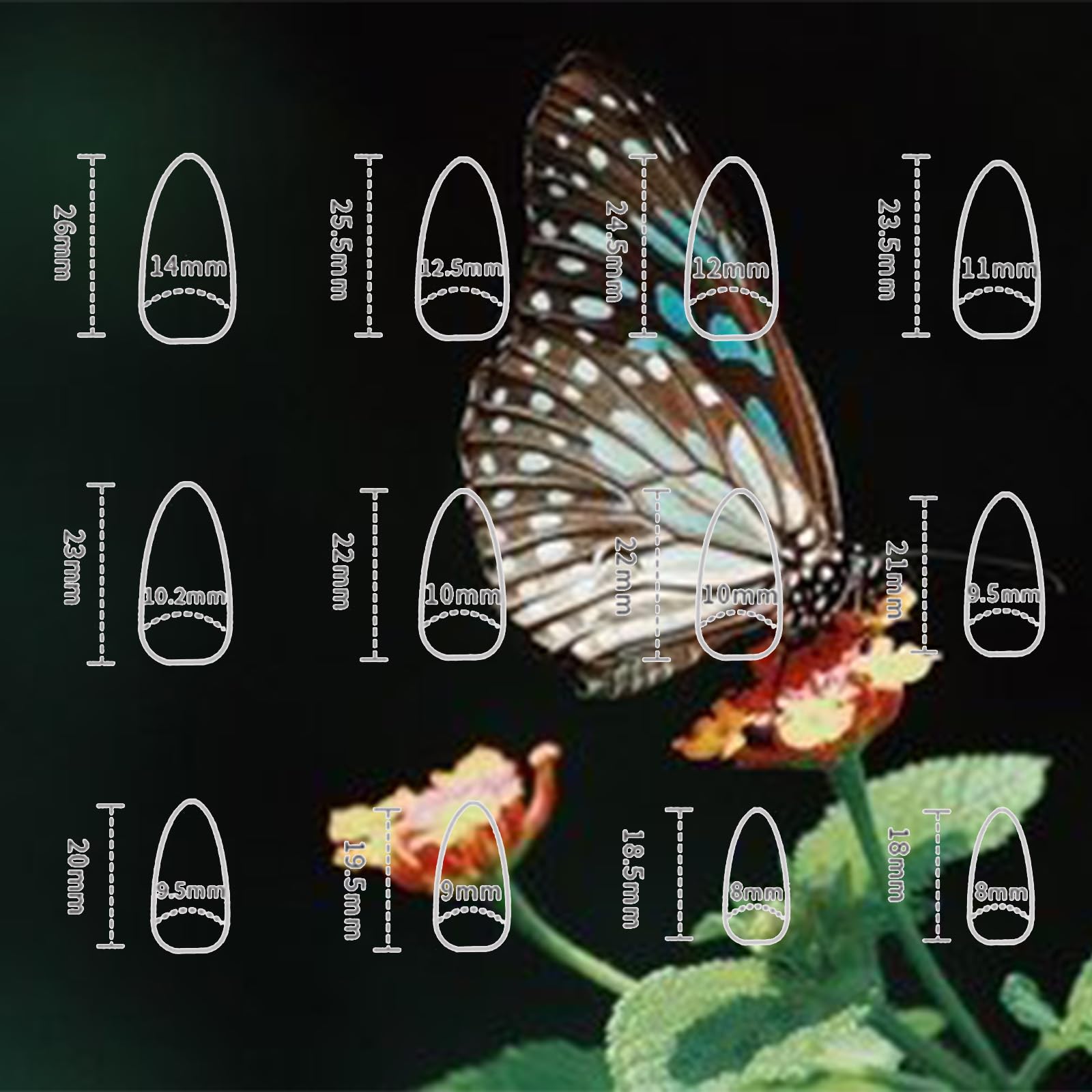 Halloween Bat Press on Nails for DIY Manicure Glossy Purple French Tips 24Pcs Acrylic Medium Almond False Nails Gel Glue on Nails Evil Bats Fake Nails Stick on Nails for Women Girls French Tips Design: Design 16