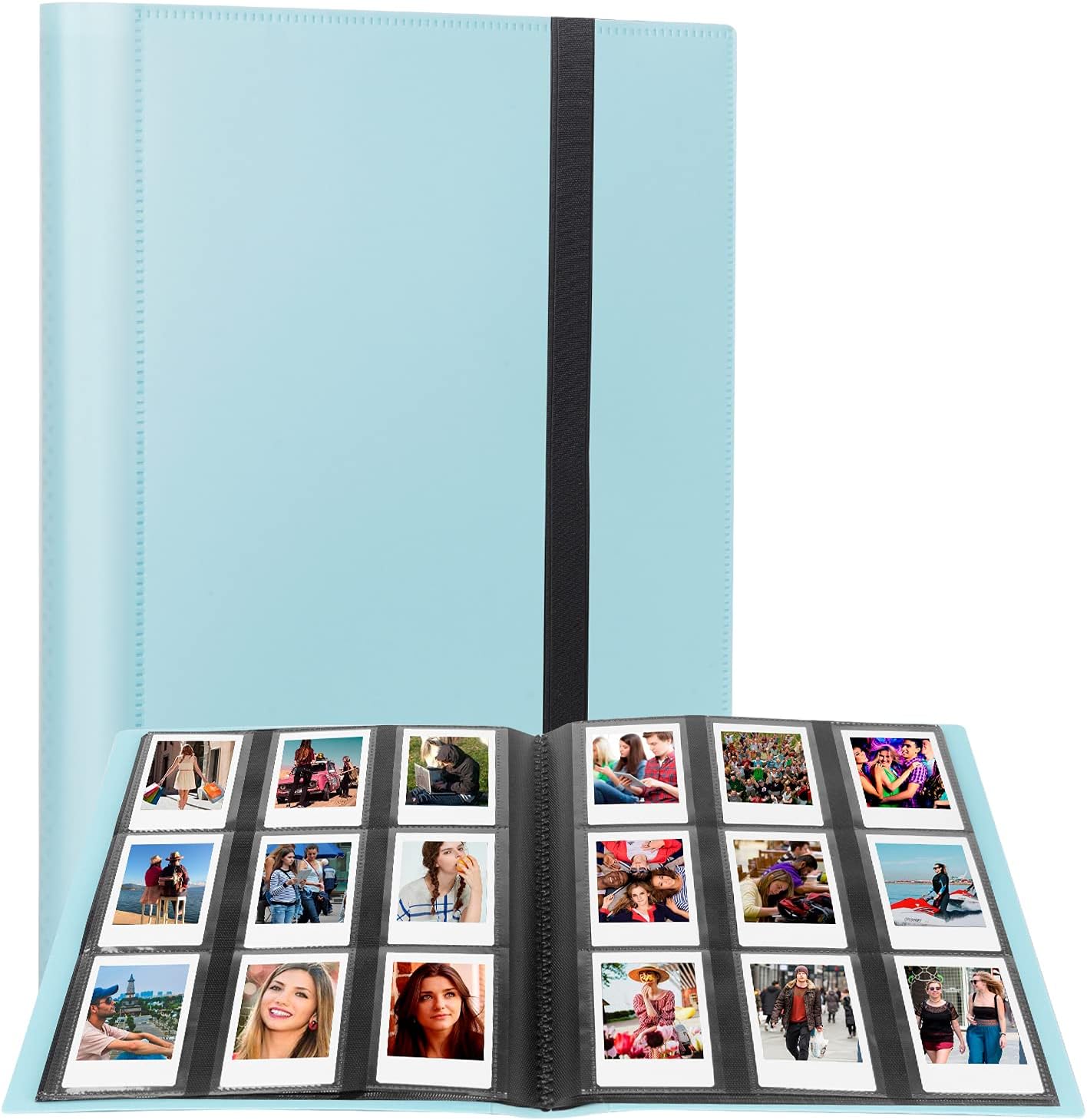 432 Pockets Photo Album for Fujifilm Instax Mini Camera, Polaroid Mini Camera, for Fujifilm Instax 12 11 9 40 99 90 8 7 Evo LiPlay Instant Cameras, 2x3 Inch instax Mini Photo Album (Blue)