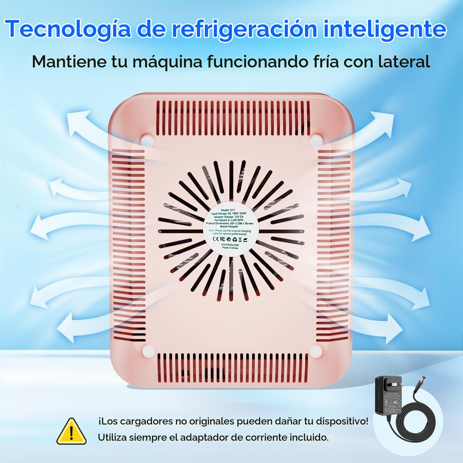 Makartt Larina Professional - Aspiradora de uñas con pantalla LED