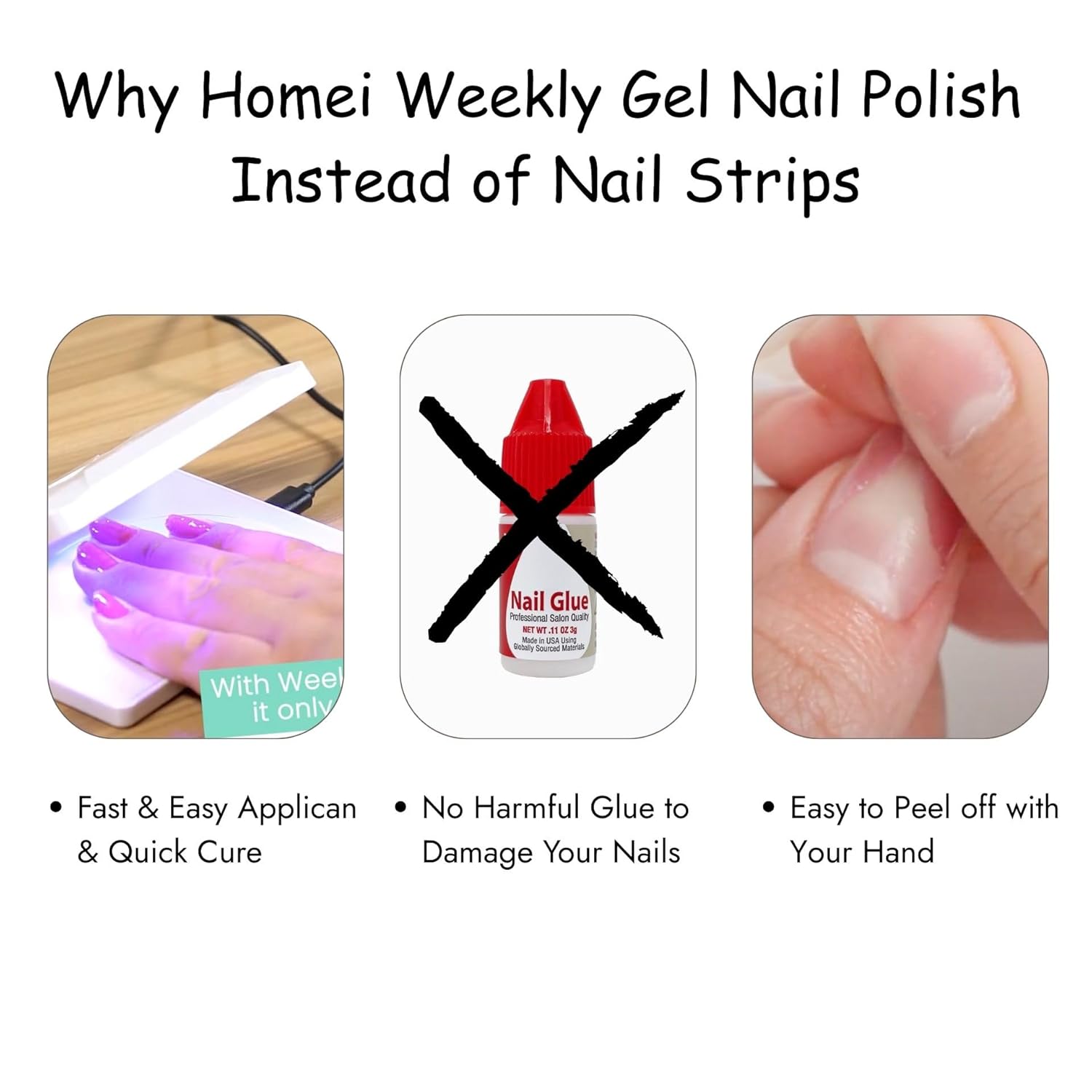HOMEI Cat Eye Gel Nail Polish with Magnet, Holographic Glitter Nail Gel, Hema-Free Cat Eye Nail Polish, Easy Peel-Off for Sensitive & Damage-Free Nails, Japanese Salon Home, Marigold+Violet+Mauve Tope