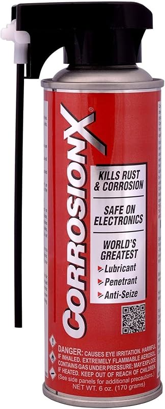 Rust Inhibitor, Industrial-Strength Dielectric Corrosion Prevention, Lubricant & Penetrant for Marine, Automotive, Electronics & RV Use, Protects Bolts, Cables, Engines, Parts, 6oz Aerosol | Industrial-Strength, Lubricant & Penetrant for Marine, Automotive, Electronics & RV Use, Protects Bolts, Cables, Engines