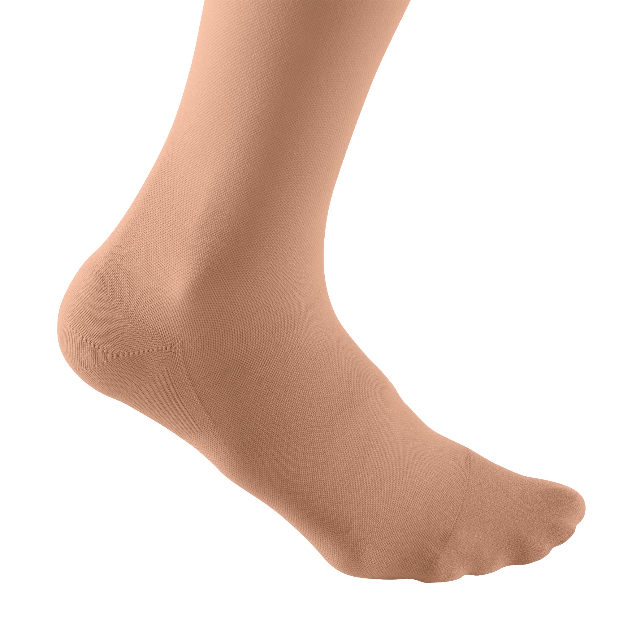 medi Duomed basic Kniestrümpfe mit Spitze Unisex | Kurz | Kompressionsstrümpfe CCL2 für Damen und Herren | Caramel | Größe IV