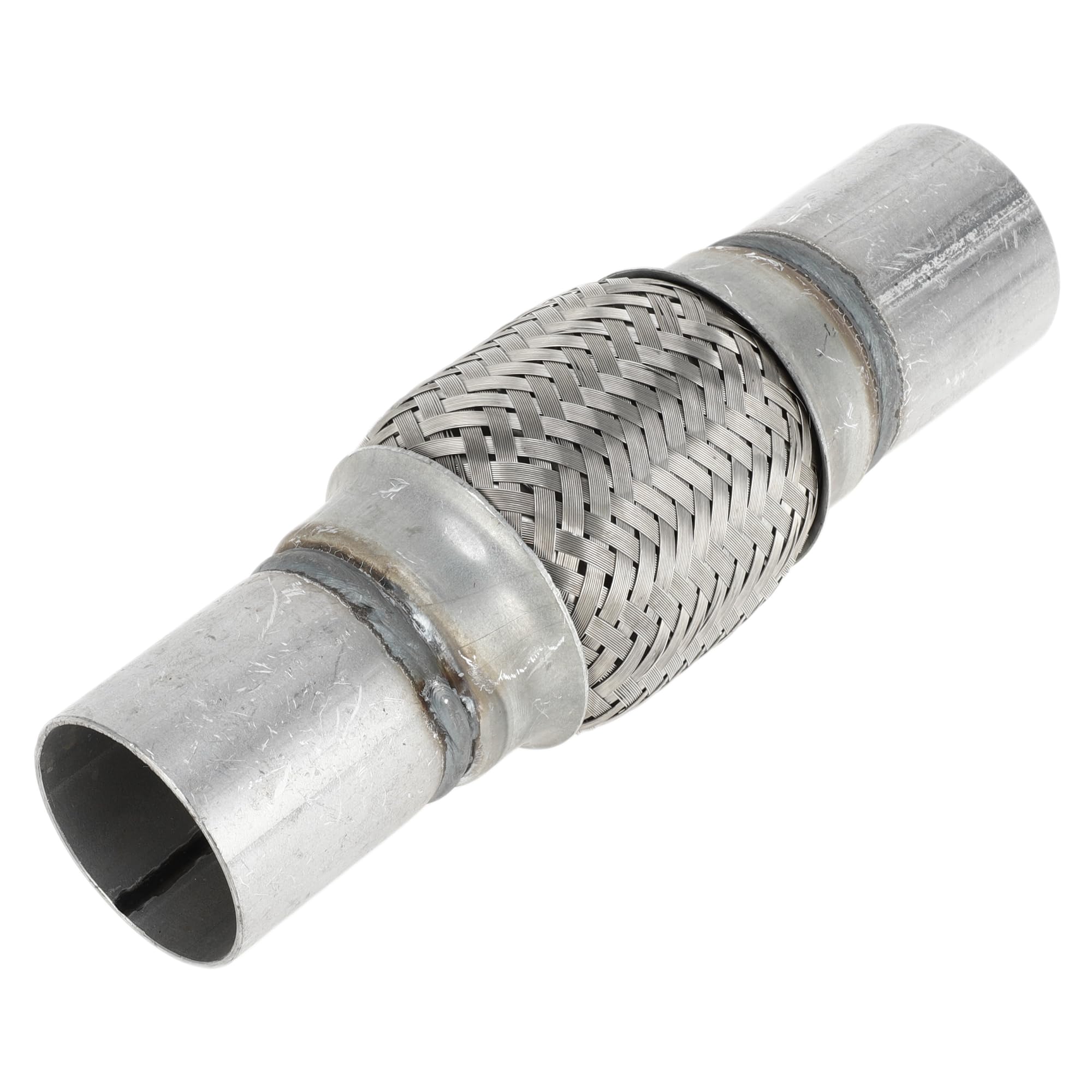 Tubo Flessibile per Scarico Auto 1.88 Pollici OD Tubo di Scarico Intrecciato Flessibile | Tubo Flessibile Universale Argento 1 Pezzo
