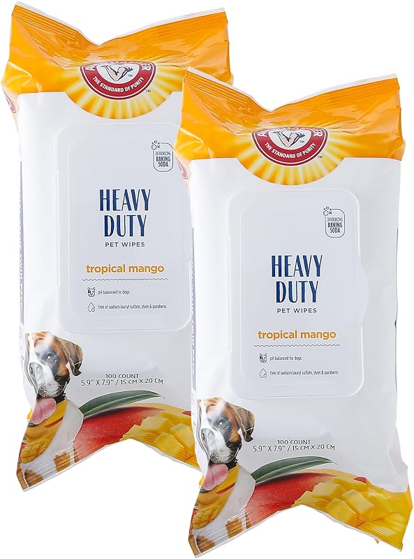 Lenços de Higiene para Cães com Bicarbonato e Aroma de Manga ARM & HAMMER, 200 unidades