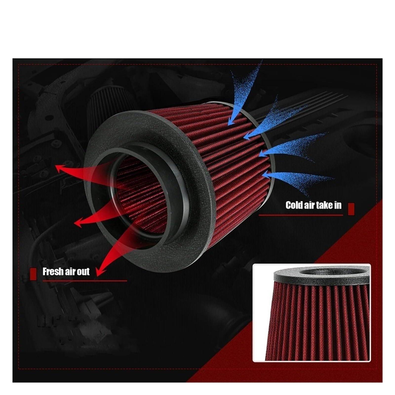 Para BMW 3.5" Kit Sistema Admisión Aire Frío Motores Protección Térmica