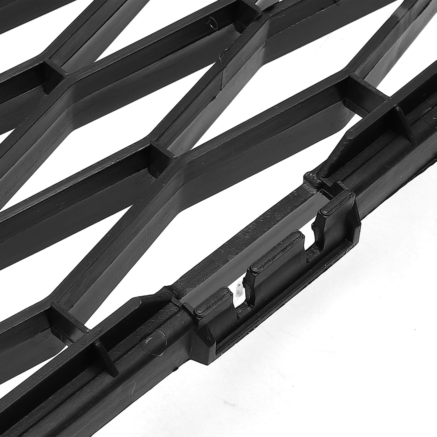 X AUTOHAUX No.622544BA0A Front Lower Hood Bumper Grille Grill for Nissan Rogue 2.5L CVT 2WD S 2ROW 2014-2017 Front Lower Bumper Kidney Grille Grill Black