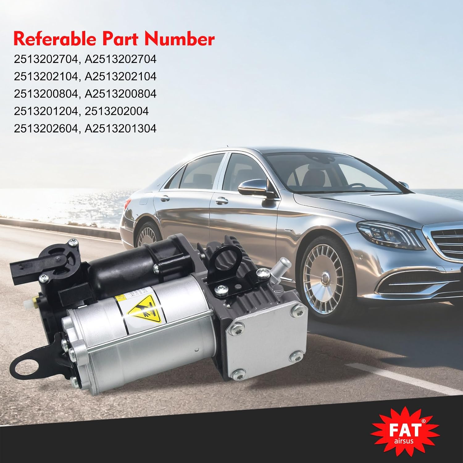 Air Suspension Compressor Pump For Mercedes-Benz W251 R320 R350 R500 R63 AMG 2006-2012 Air Ride Pump 2006-2012 A2513200804 A2513201304 2513202704 2513200904