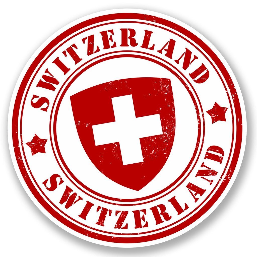 Sponsored Ad - Switzerland Vinyl Sticker Decal Laptop Car Bumper Sticker Travel Luggage Car Sign Fun 5"