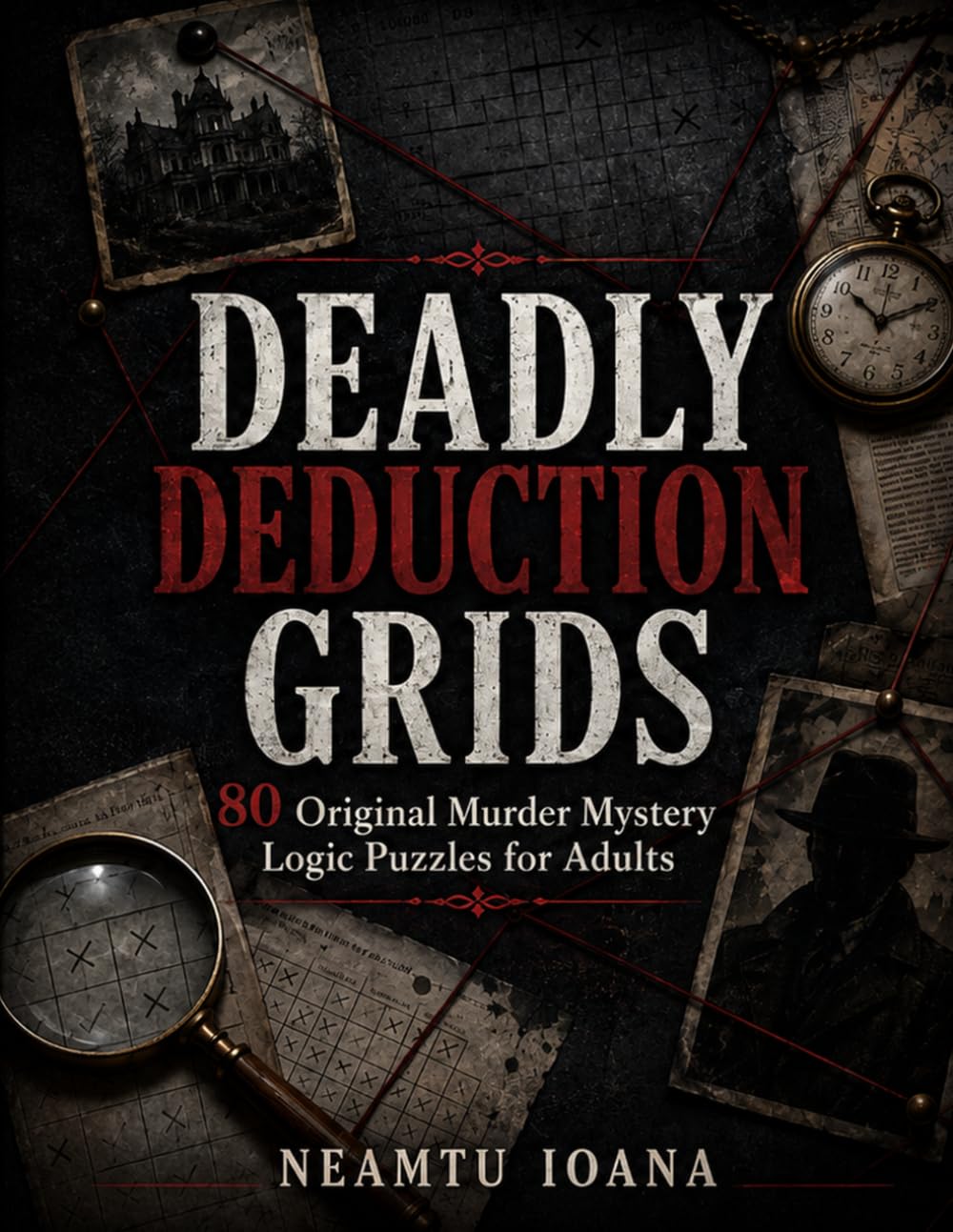 Deadly Deduction Grids: 80 Original Murder Mystery Logic Puzzles for Adults