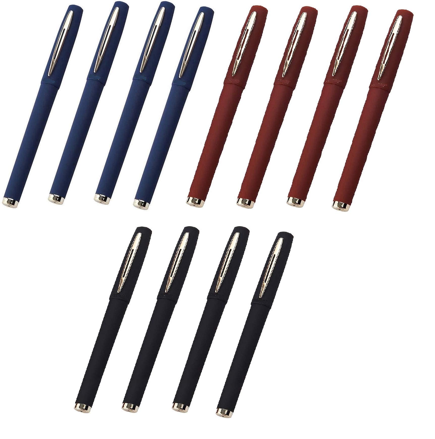 BaoKe 12 Red Black Blue Gel Pen Set, 1.0mm Fine Point Tip Sketching, Drawing, Illustration Pens-image-5