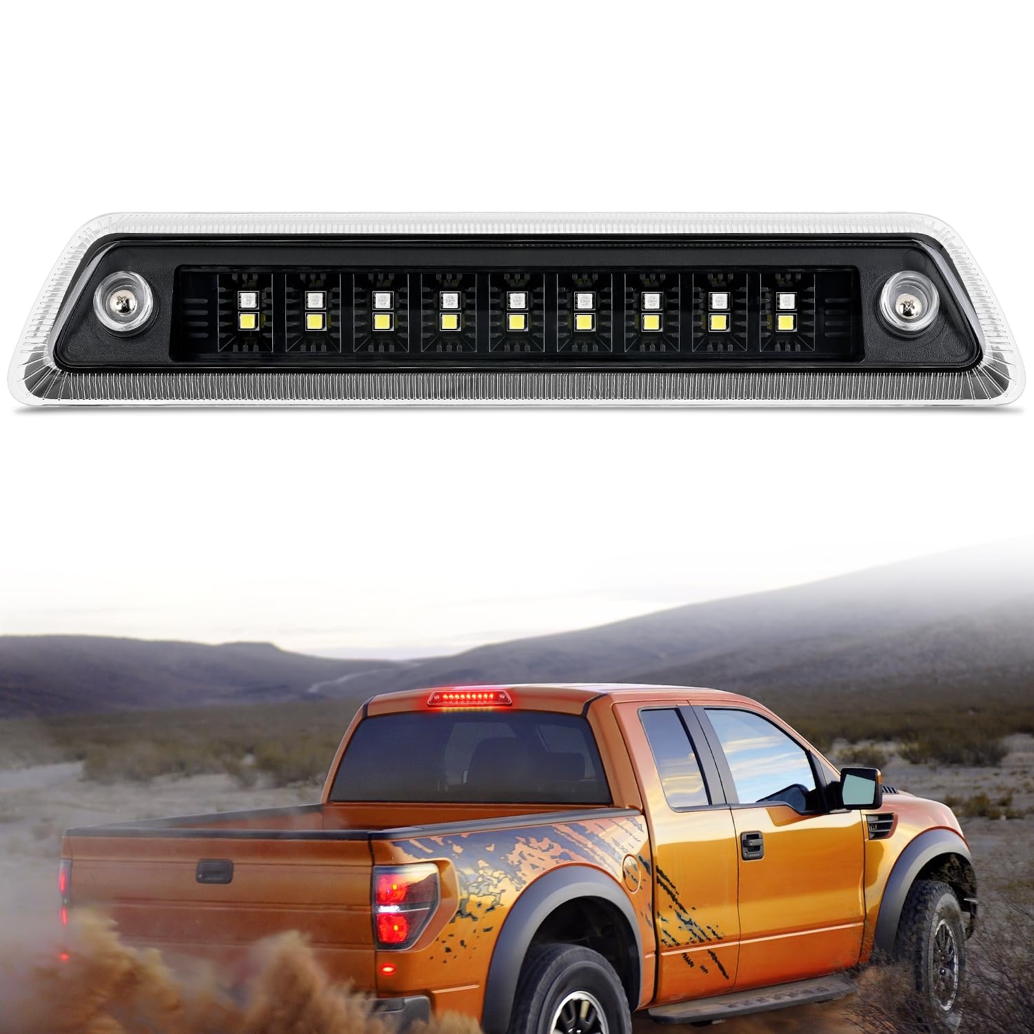 Nilight Third Brake Light for Ford F-150 2009 2010 2011 2012 2013 2014