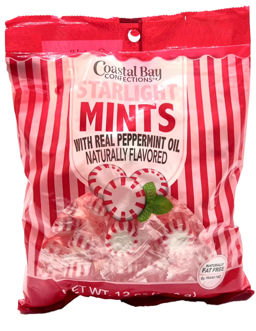 Coastal Bay, Peppermints, Naturally Fat Free Mints, 0