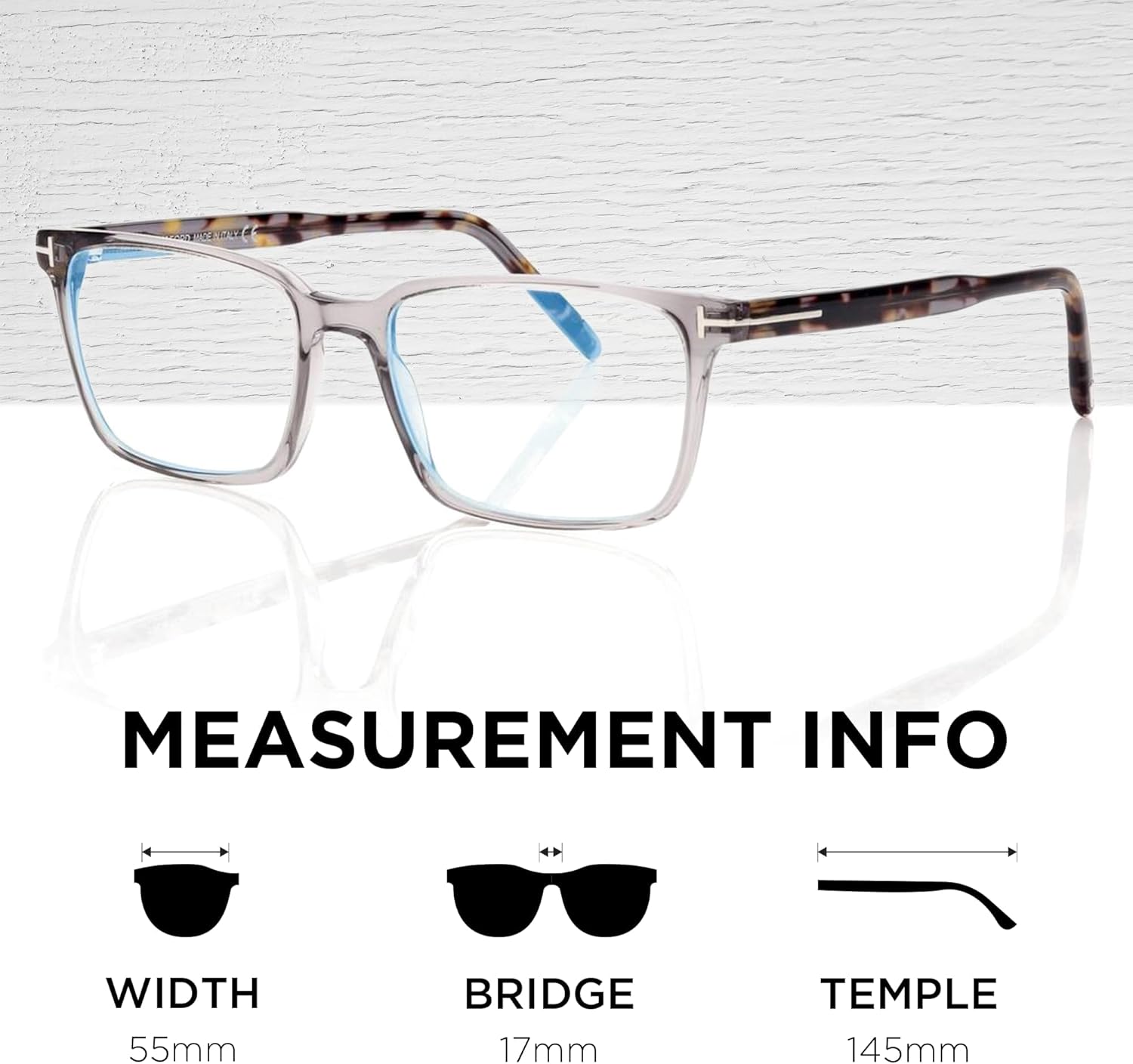 Tom Ford FT5802-B Retangle Shape Eyeglass Frame With Luxury Eyewear Kit - Image 5