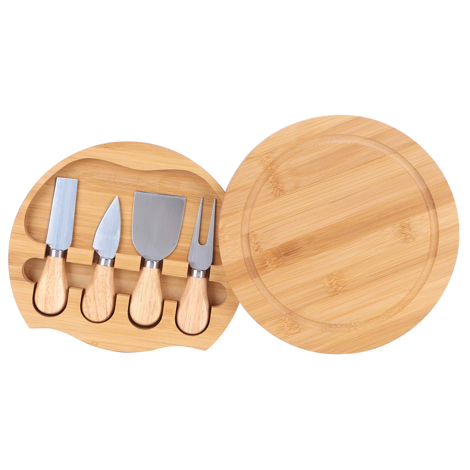 Cheese Knives Set, Stainless Steel Cheese Butter Spreader Knives Set, Wood Handle Cheese Cutting Knife Cutter Set Barbecue Kitchen Tools for Home, Barbecue