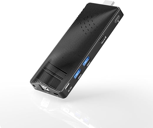 HEIGAOLAPC Mini PC Stick, Fanless Mini Desktop Computers, Pentium N4200 4GB 64GB eMMC (1.1 GHz), Small PC, USB3.0 X 2 Giga...