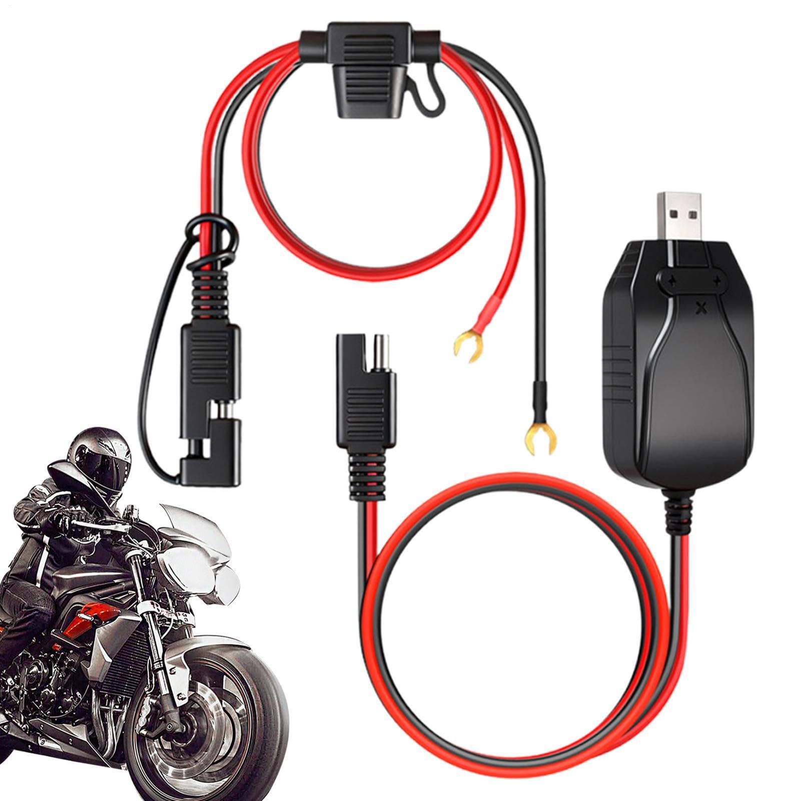 Cargador De Motocicleta 12V USB Mantenedor Inteligente De Alimentación