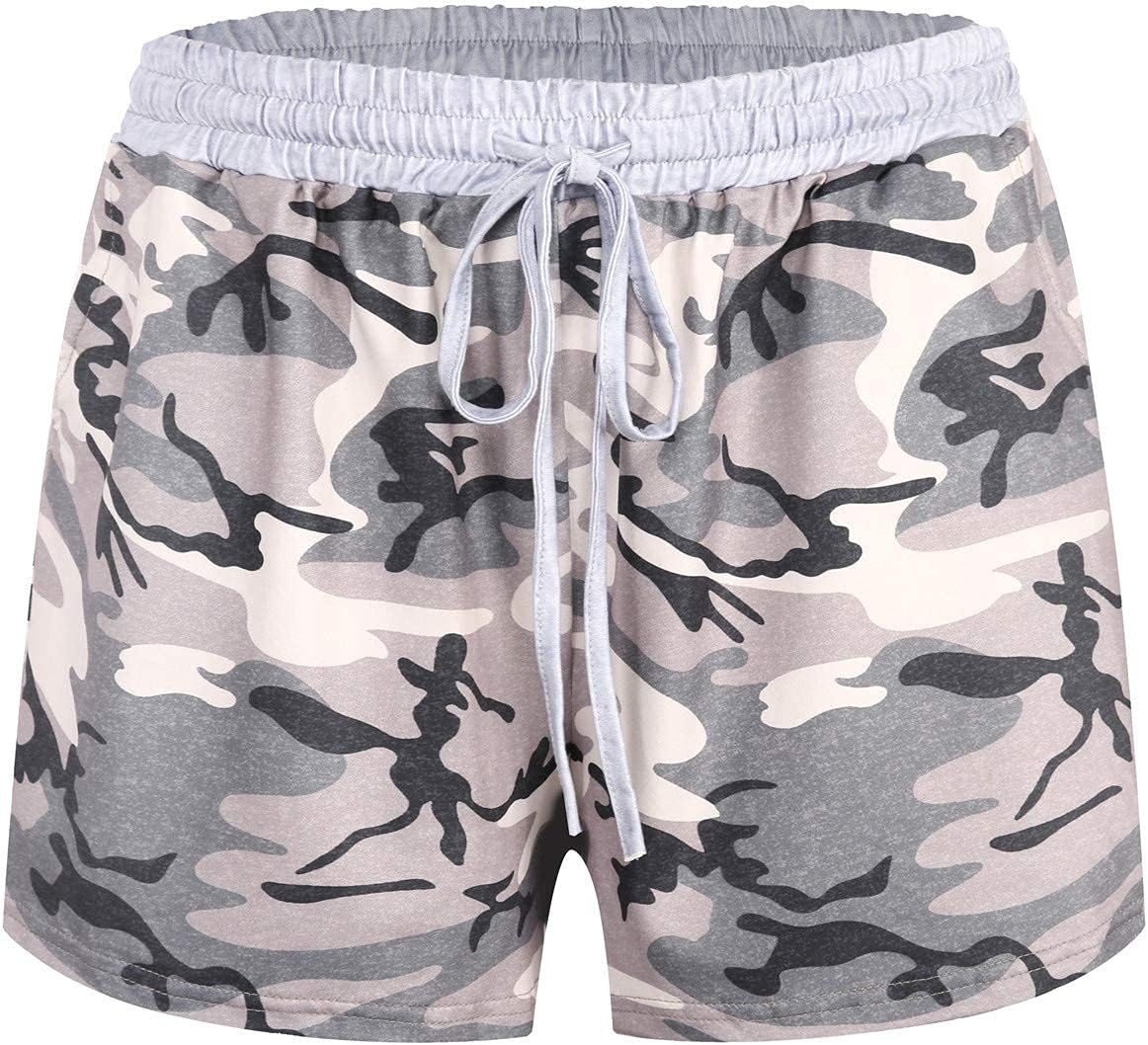 X-Image Women's Comfy Stretch Summer Beach Shorts Casual Pajama Shorts Yoga Short Pants with Elastic Drawstring & Pockets - Image 4