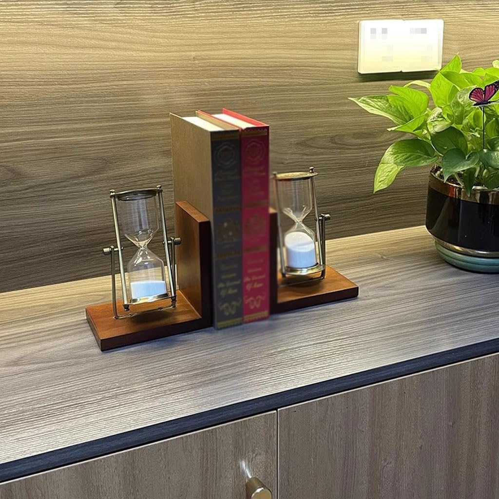 Bookends Home Study Klepsydra Ozdoby Regał biurowy Półka na książki biurko