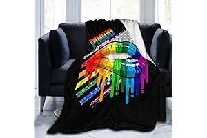 Lesbian Pride Lips Flannel Fleece Throw Blanket