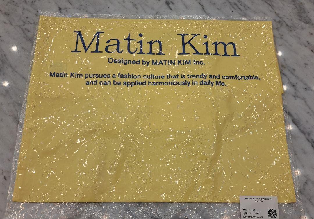Matin Kim イエロー　ハンドバッグ Amazon.co.jp: MATIN KIM マーティンキム エコトートバッグ