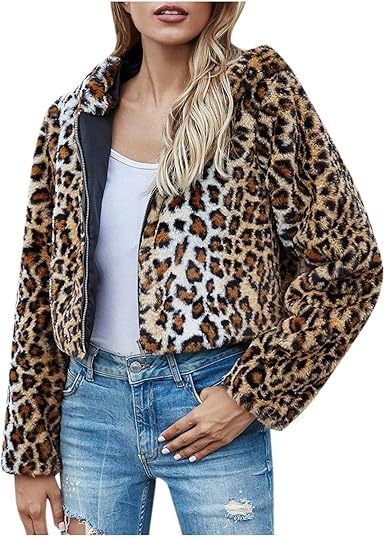 leopard coat amazon