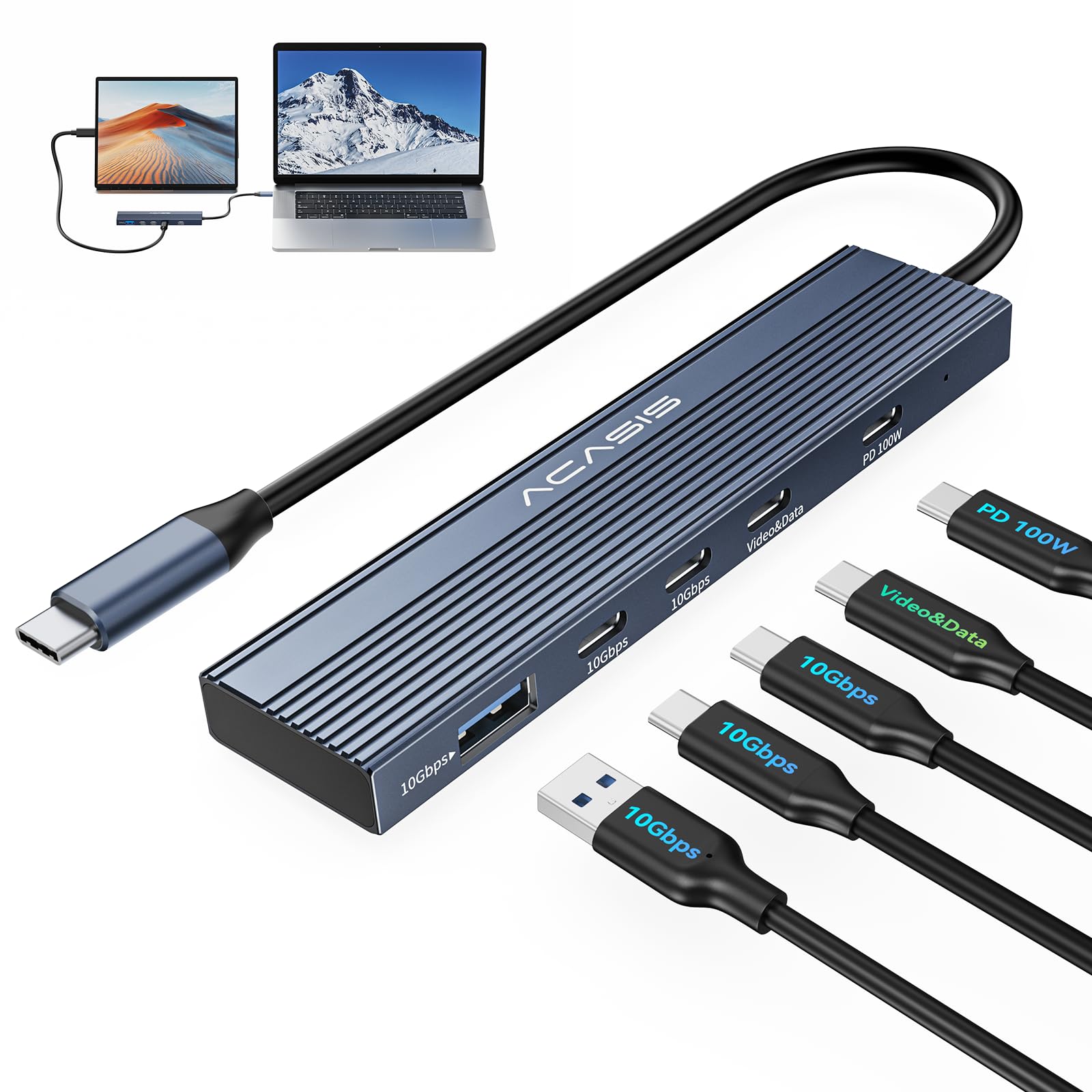 Amazon.com: ACASIS USB C Splitter with 4K@60Hz Video Output, USB C