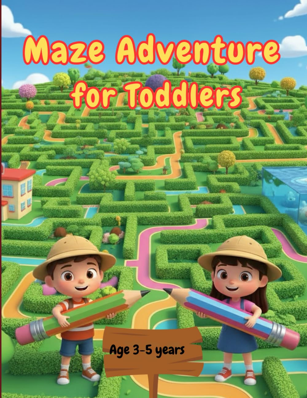 MAZE ADVENTURE FOR TODDLERS: 50+ Fun and Easy Mazes for Kids Ages 3-5, Preschoolers & Kindergarten: A Great Activity Book to Improve Logic, Focus, and Fine Motor Skills