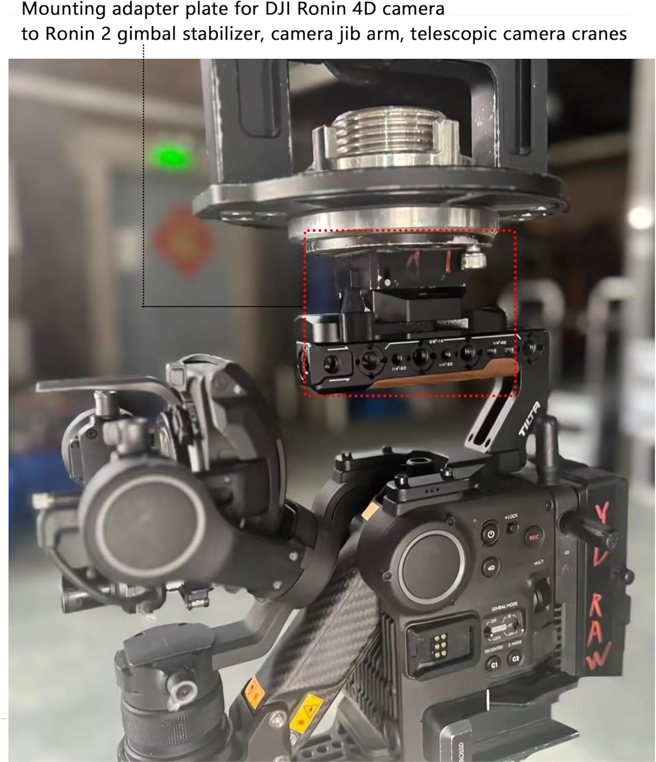 Ronin 4D Camera Quick Release Mounting Plate for DJI Ronin 2 Gimbal, Telescopic Crane, Jib Arm, Extension Rod