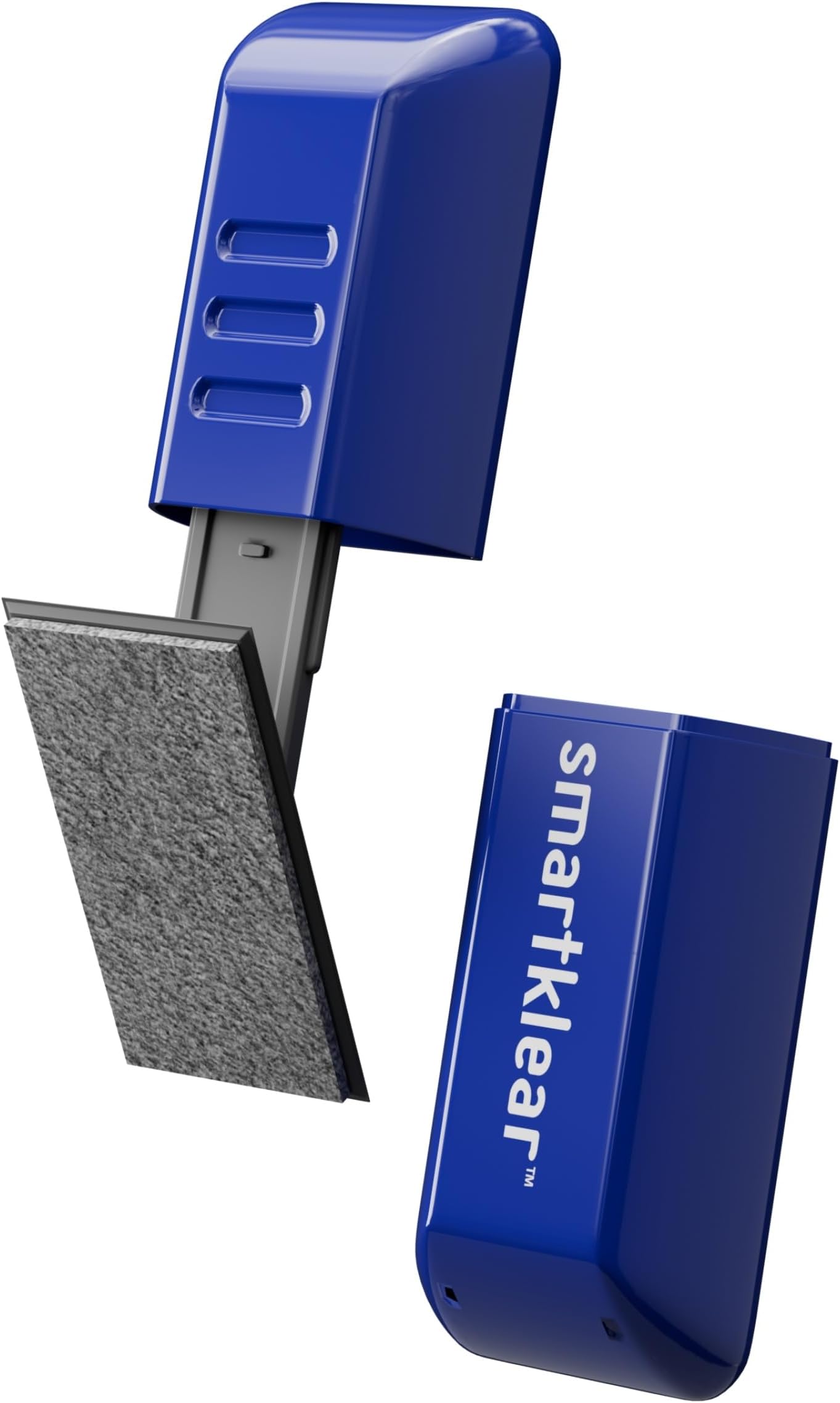 SmartKlear Smart Phone Screen Cleaner - Compatible with iPhones, Androids, and More - Cleaner with Carbon Microfiber Tech-Injected Blue-1 Count (Pack of 1)