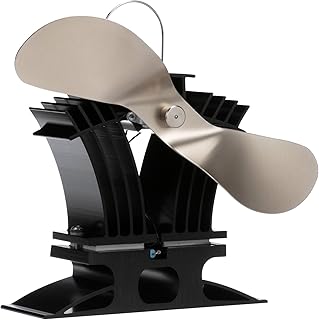 Ecofan BelAir Heat Powered Stove Fan - Powerful Design, Low Start Temperature Technology, Perfect for Gas, Pellet & Soapstone Stoves, 140 CFM - Circulates Warm Air Efficiently & Reduces Fuel Cost