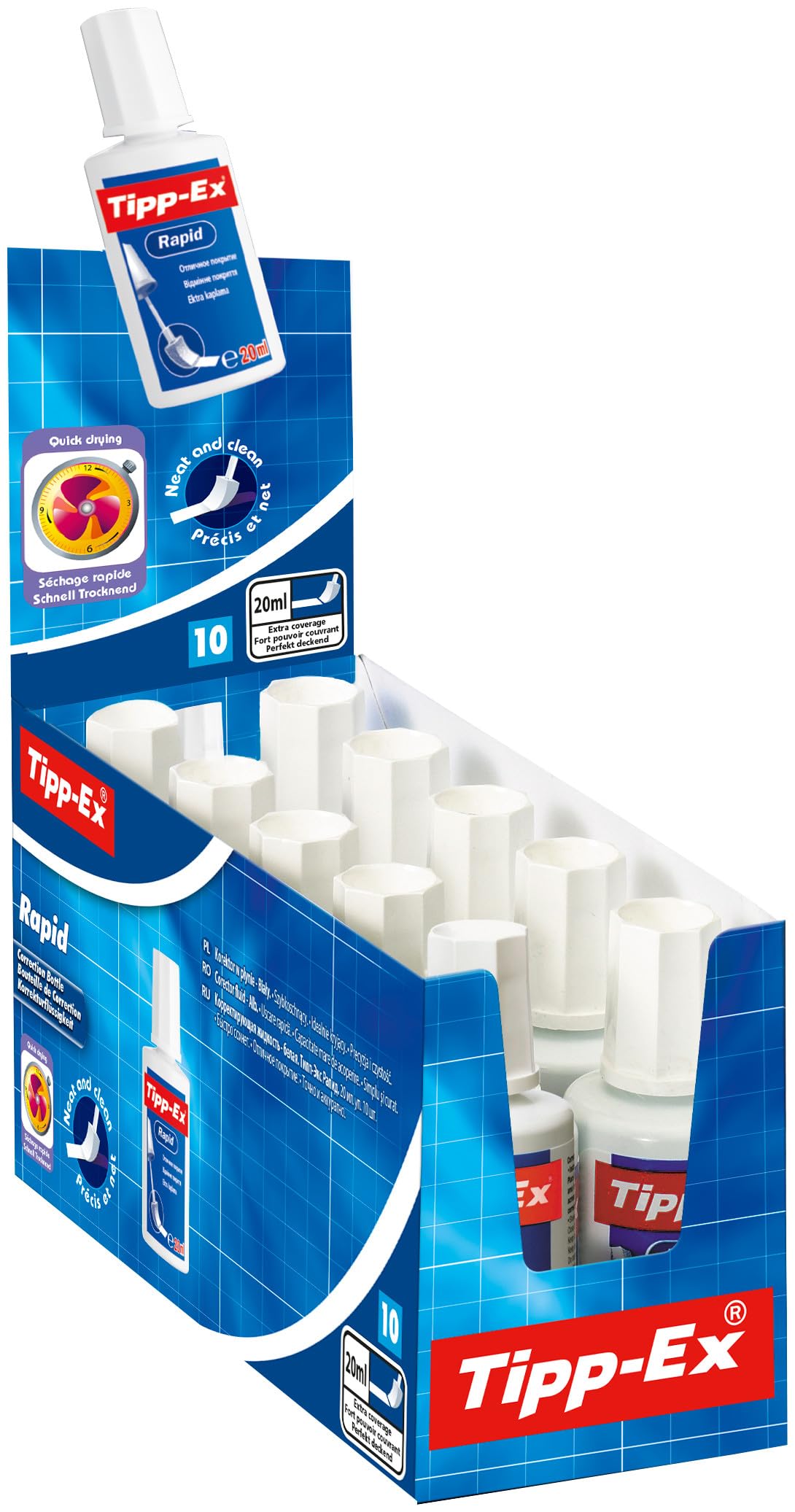 Tipp-Ex Bianchetto a Nastro, Easy Correct, Correttore a Nastro, Confezione da 20, Fornitura Cancelleria Scuola e Ufficio