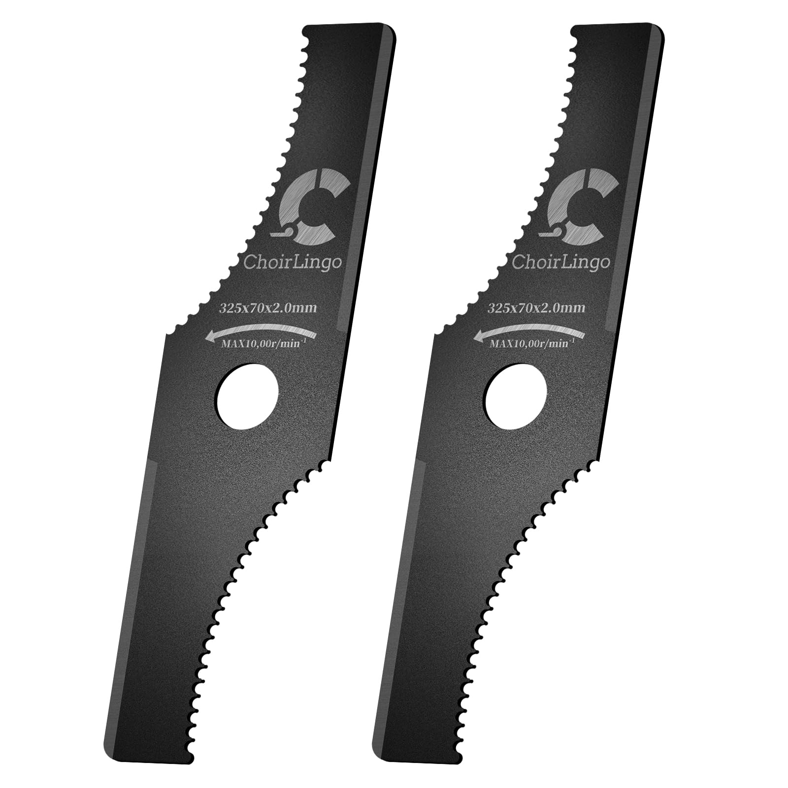 草刈り機 替え刃 2枚刃、325mm 草刈り機の刃 シュレッダーブレード 2個…
