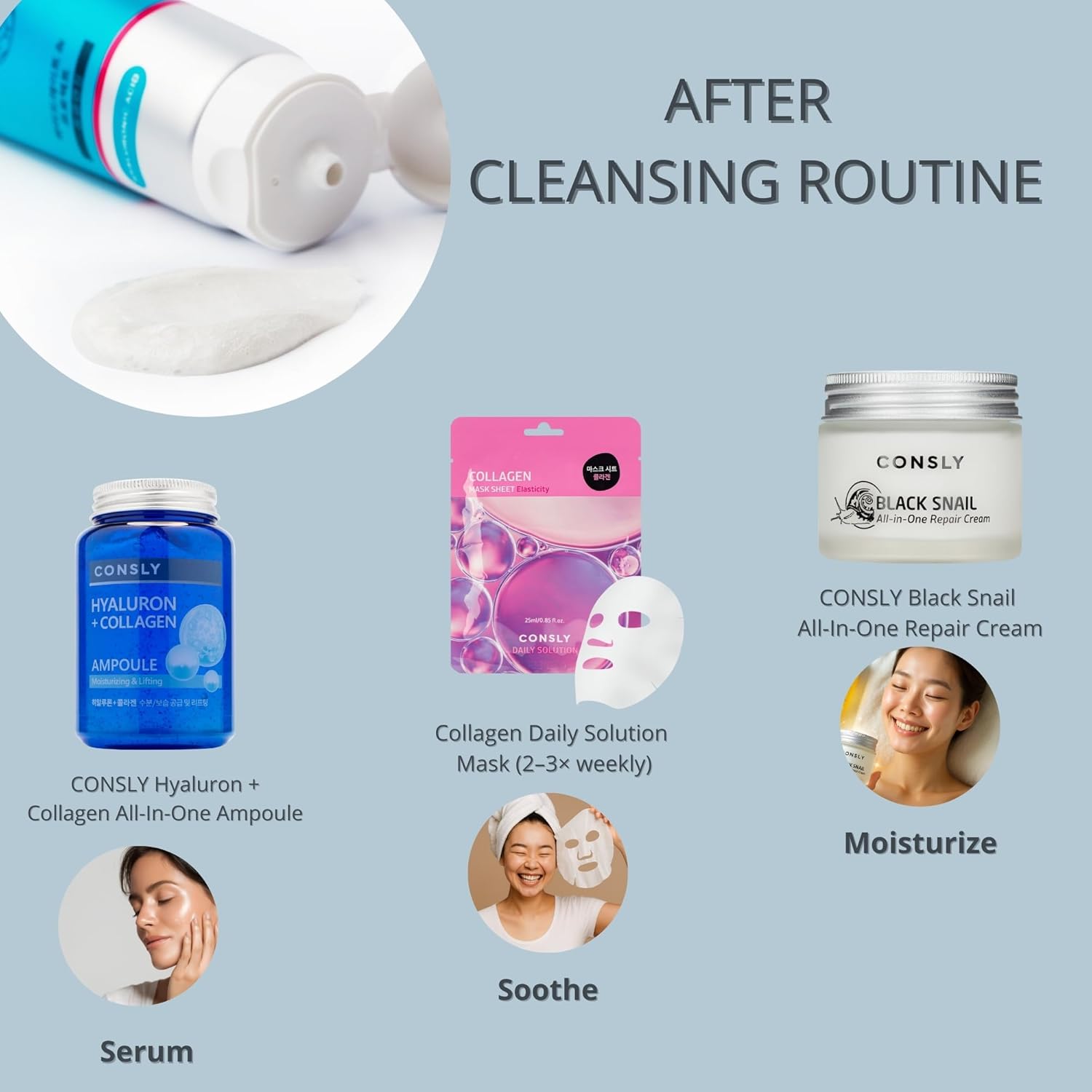 Hydrate & Protect Hyaluronic Acid Cleansing Foam Face Wash | Hydrating Daily Cleanser | Removes Makeup & Sunscreen | For All Skin Types | 120 ml / 4.06 fl oz - Image 9