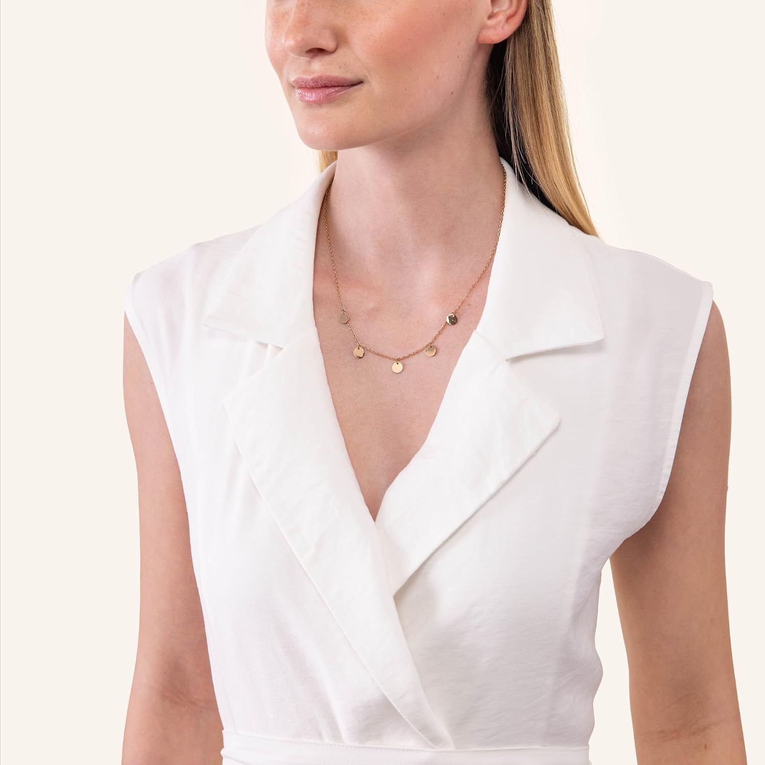 Purelei® Kalea Necklace – 18K Gold plated stainless steel jewelry – Waterproof chain – 16 to 18 inch adjustable length – Fashion jewelry for your individual look