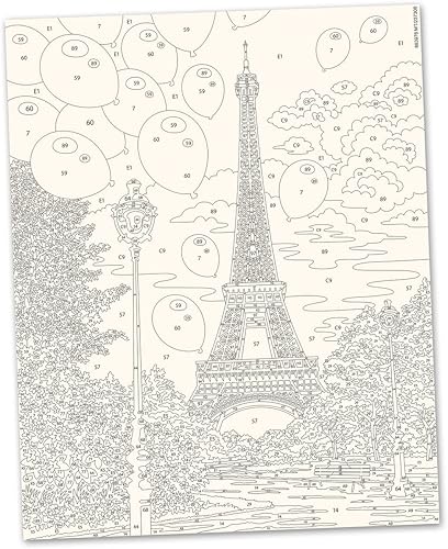 Miniatura 2 de Ravensburger Paris in Spring - Kit de pintura por números para niños, pintura de artes y manualidades para niños a partir de 12 años