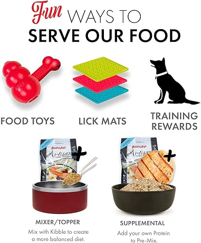 Miniatura 5 de Grandma Lucy's Artisan - Alimento para perros premezclado, sin granos y liofilizado, bolsa de 8 libras