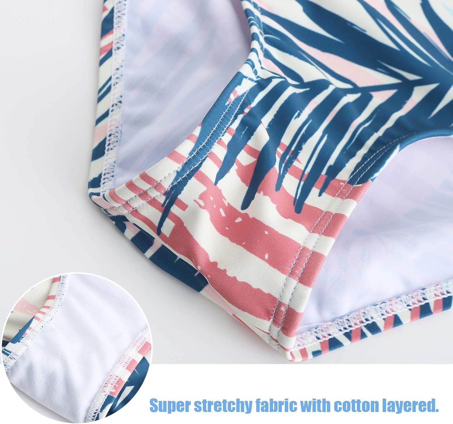 Moon Tree Girls One Piece Swimsuits Off Shoulder Bathing Suit for Kids Summer Ruffler Swimwear 3-16 Years - Image 5