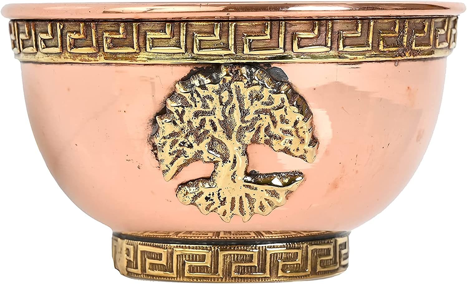Tree of Life Copper Offering Bowl 3" - Great for Altar & Ritual Use, Incense Burner, Smudging Bowl - New Age Imports, Inc.