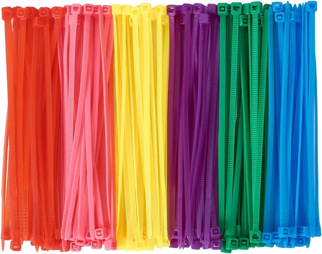 QDiShi 600pcs Small Colored Zip Ties 6 Inch MultiColor Zip