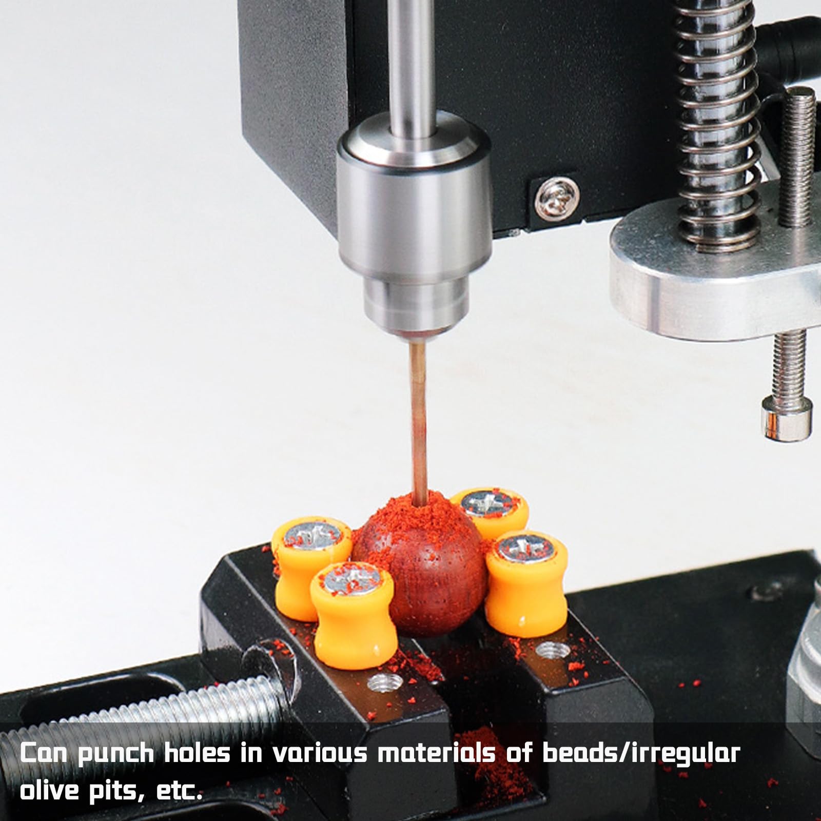 Mini Tischbohrmaschine Standbohrmaschine, 200W 4000rpm 7 Gan Einstellbare Geschwindigkeit Miniatur Säulenbohrmaschine Electric Bench Drill Press mit 50mm Bohrhub FüR Metall Holz Acryl