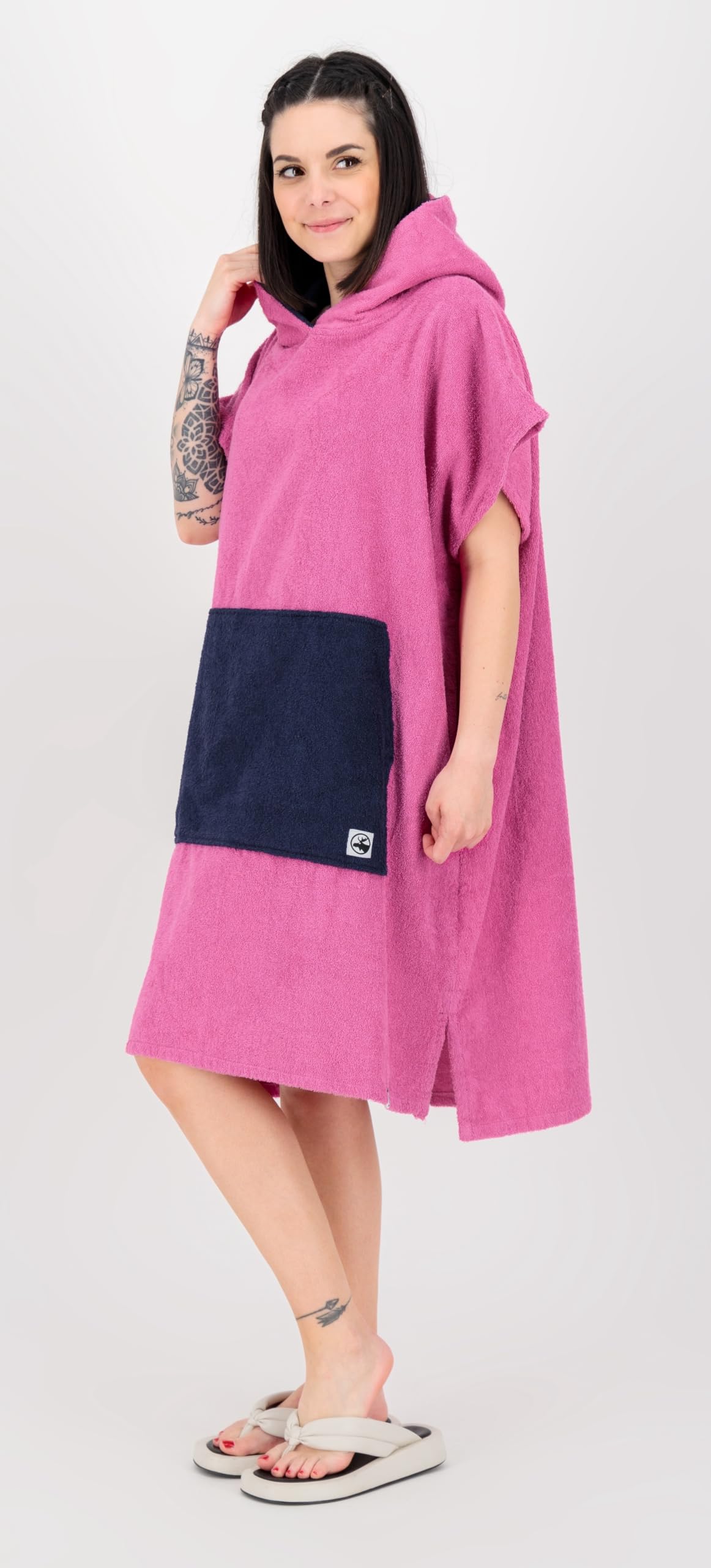 Deproc Active Badeponcho Strandponcho Surf Poncho Umziehhilfe 100% Baumwolle PARLEE BEACH