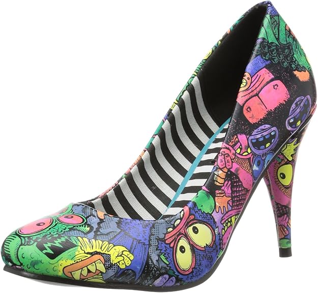 Iron Fist Womens Party Monster Heel Black Court Shoes IFLPLH12270F13 5