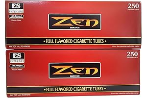 ZEN King Size Full Flavor Cigarette Tubes - 2 pack, 500 Tubes Total
