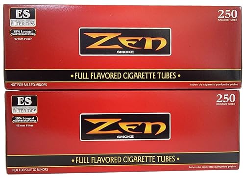 ZEN King Size Full Flavor Cigarette Tubes -2 pack, 250