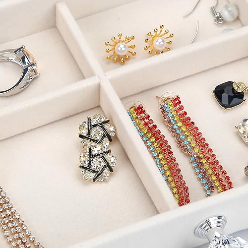 Miniatura 2 de Organizador de joyas de acrílico, caja organizadora de almacenamiento de cosméticos de maquillaje, caja de joyería transparente con 3 cajones, caja