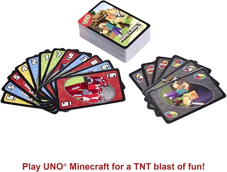 Mattel Games UNO Harry Potter Card Game, Ages 7+, Players 2-10 | Video Game-Themed Deck with Favorite Characters & Special Rule for Kids, Teens and Family Night, FPD61