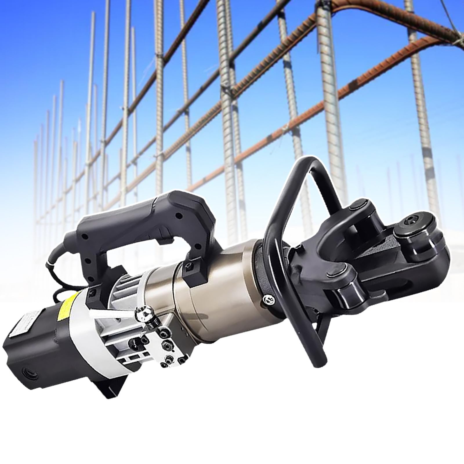 IUokLU Portable Rebar Bending Machine, 1200W/1800W Electric Hydraulic Rebar Bender, Rebar Bending Angle 0-130 Degrees, Fast Bending (28)