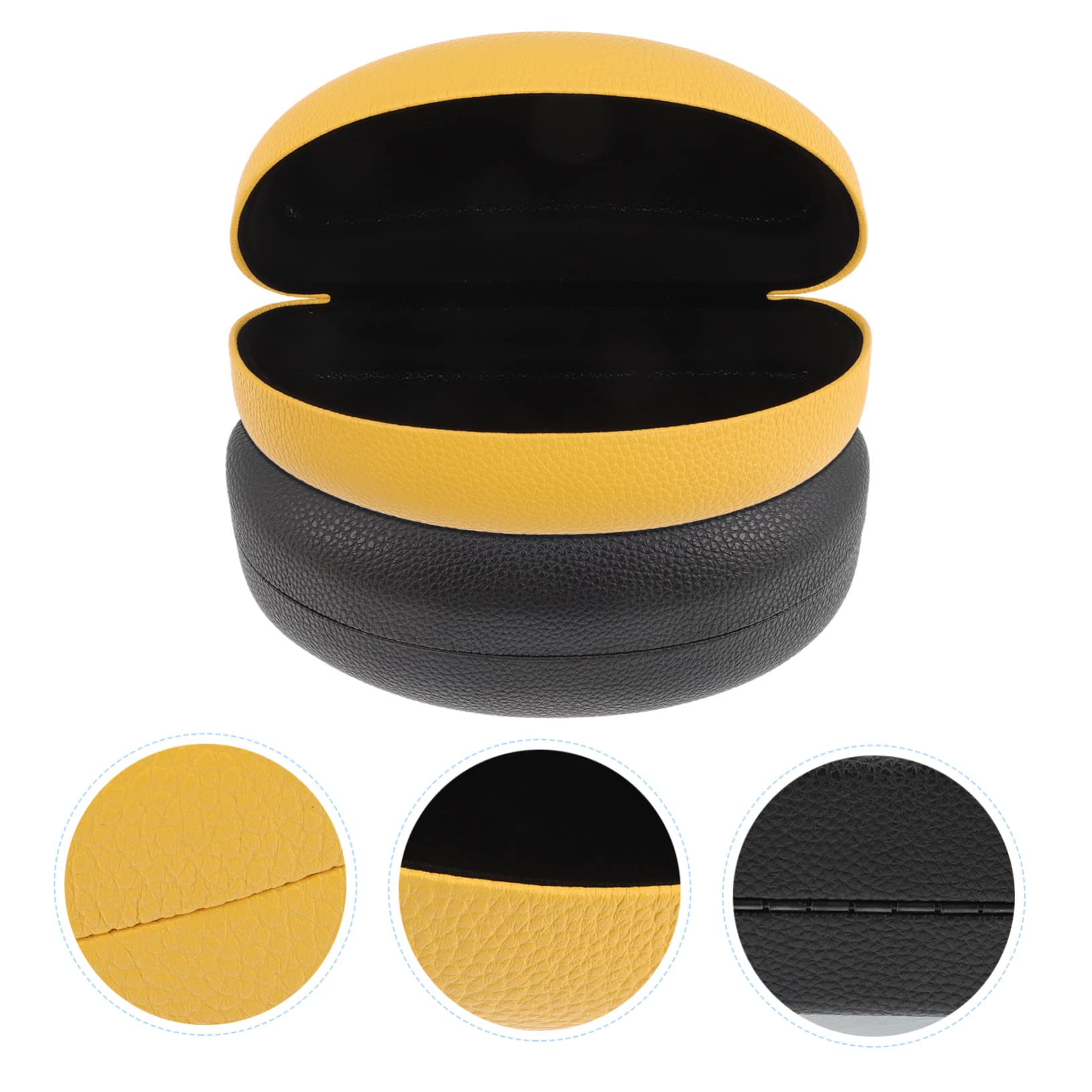 BESTYASH 1set Custodia Per Occhiali Da Sole Piadine Esterno Easy Unique Etui Di Grandi Dimensioni Custodia Rigida Per Occhiali Da Sole Custodia Per Occhiali in Pelle Fodera in Pvc