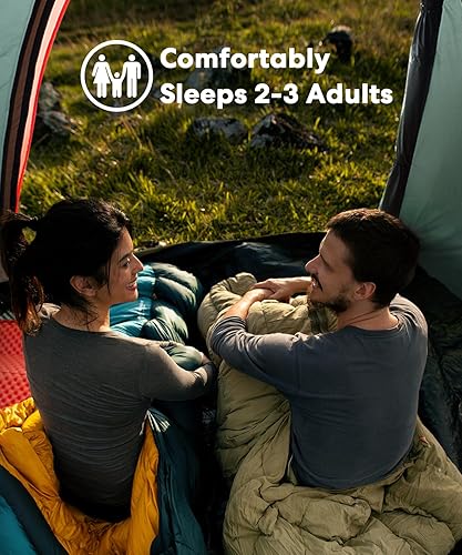 Miniatura 8 de LIBERRWAY Tienda de campaña para 2 personas, 5.5-5.8 pies con lluvia impermeable Oxford para camping, viajes, al aire libre, Chevy Silverado 1500