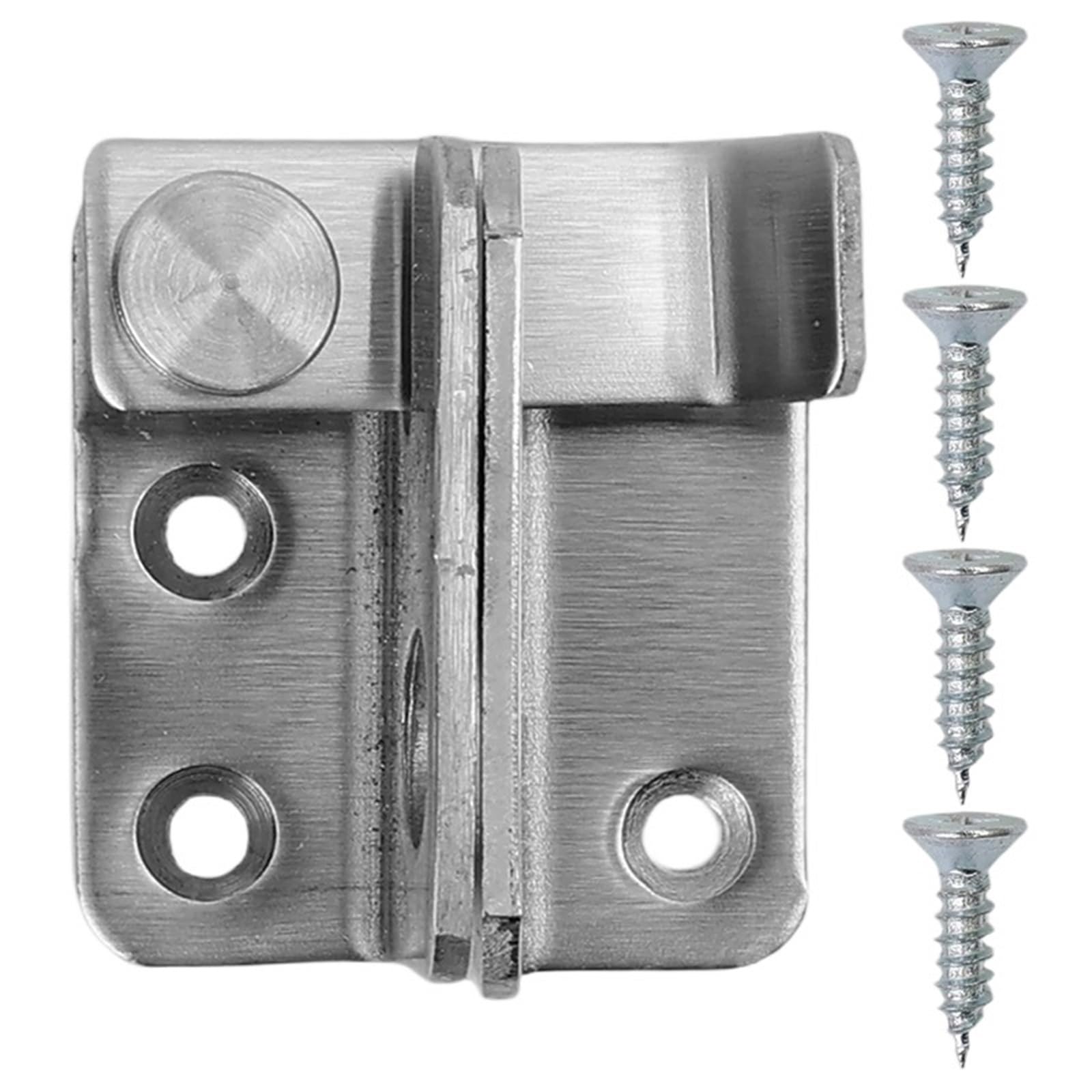 Loquet De Porte 1/5set Flip Latch Gate Latches Stainless Steel Left Right(Silver,5set)